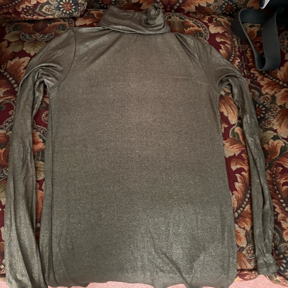 Metallic Gray Women's Top